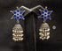 Blue Glass Pearl Jhumka